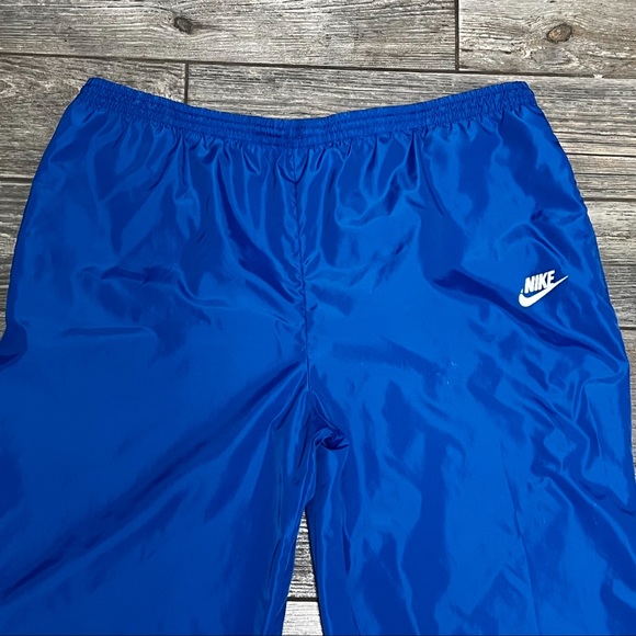 Vintage Nike Windbreaker Pants Royal Blue Men’s XL Extra Large Drawstring 34X34 - Picture 7 of 16